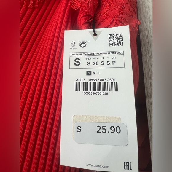 Zara Red top - Picture 4 of 4